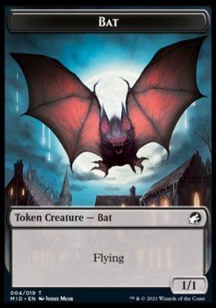 Magic: The Gathering MTG Single Bat Token [Innistrad: Midnight Hunt Tokens]