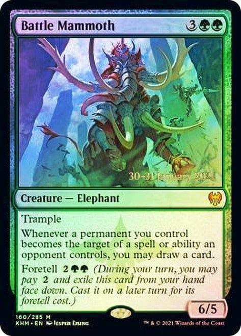Magic: The Gathering MTG Single Battle Mammoth  [Kaldheim Prerelease Promos]