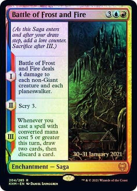 Magic: The Gathering MTG Single Battle of Frost and Fire [Kaldheim Prerelease Promos]