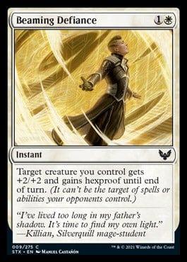Magic: The Gathering MTG Single Beaming Defiance [Strixhaven: School of Mages]