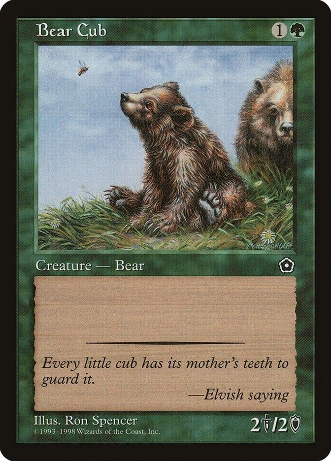 Magic: The Gathering MTG Single Bear Cub [Portal Second Age]