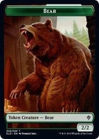 Magic: The Gathering MTG Single Bear // Food (18) Double-sided Token [Throne of Eldraine]