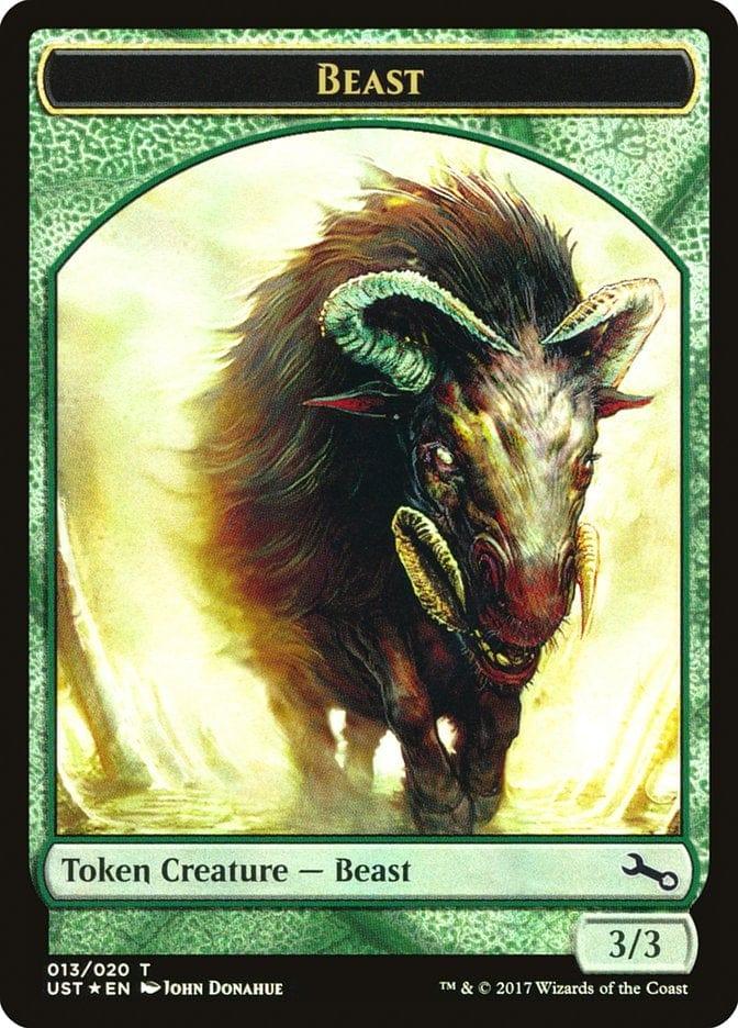 Magic: The Gathering MTG Single Beast // Beast [Unstable Tokens]