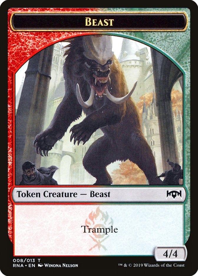 Magic: The Gathering MTG Single Beast [Ravnica Allegiance Tokens]