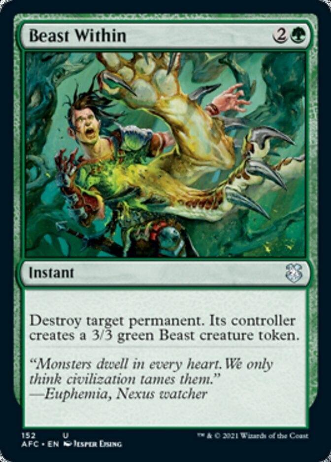 Magic: The Gathering MTG Single Beast Within [Dungeons & Dragons: Adventures in the Forgotten Realms Commander]