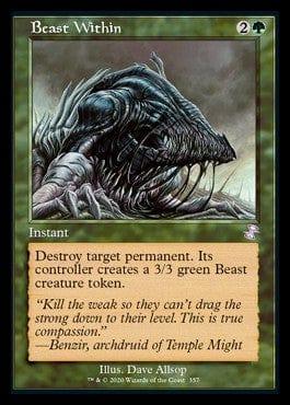 Magic: The Gathering MTG Single Beast Within (Timeshifted) [Time Spiral Remastered]