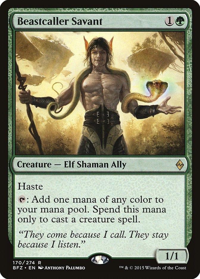 Magic: The Gathering MTG Single Beastcaller Savant [Battle for Zendikar]