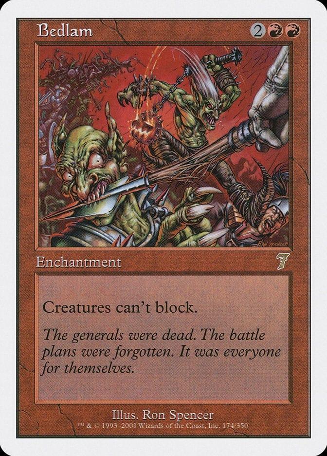 Magic: The Gathering MTG Single Bedlam [Seventh Edition]