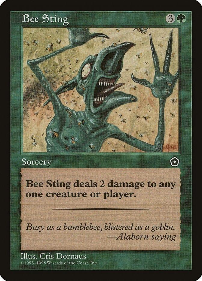 Magic: The Gathering MTG Single Bee Sting [Portal Second Age]