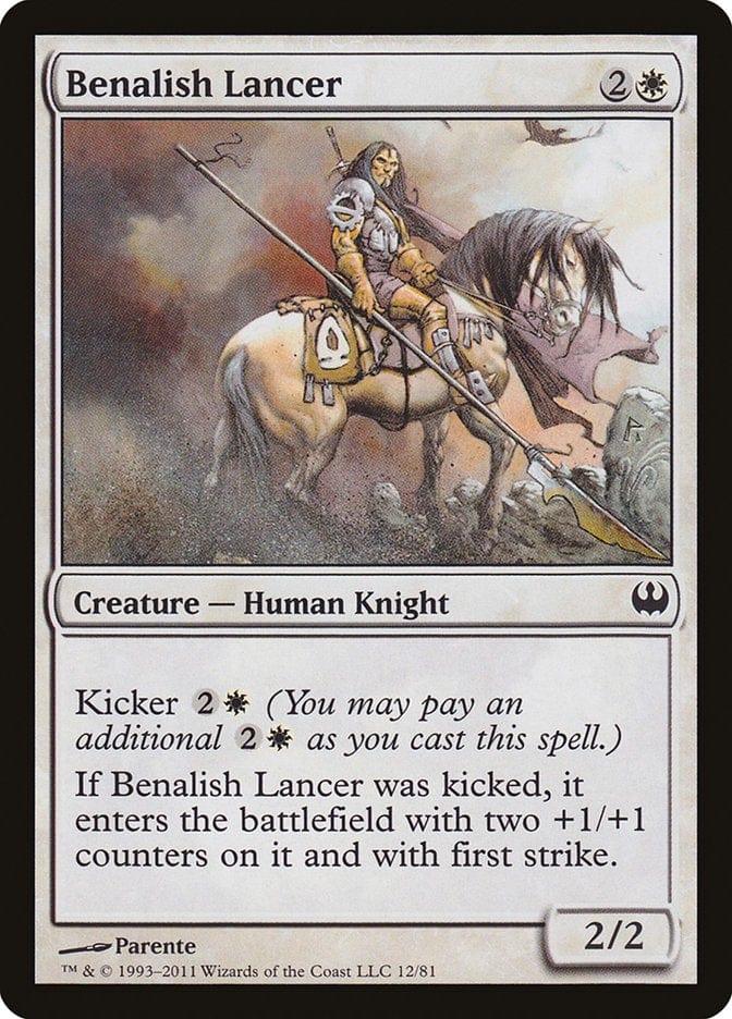 Magic: The Gathering MTG Single Benalish Lancer [Duel Decks: Knights vs. Dragons]