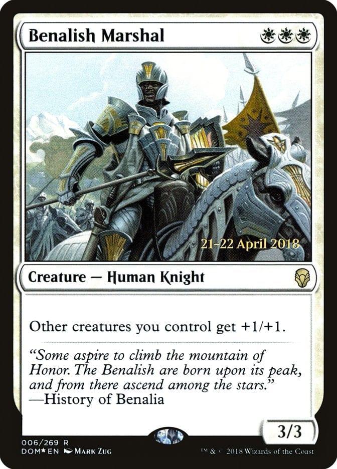 Magic: The Gathering MTG Single Benalish Marshal  [Dominaria Prerelease Promos]