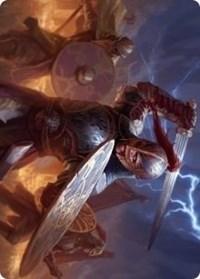 Magic: The Gathering MTG Single Beskir Shieldmate Art Card [Kaldheim: Art Series]