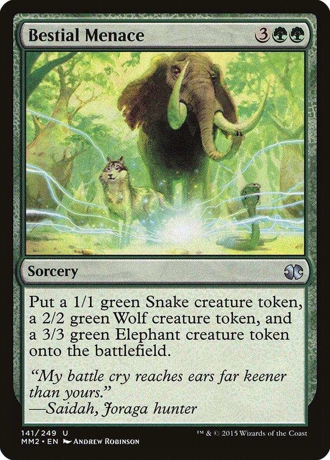 Magic: The Gathering MTG Single Bestial Menace [Modern Masters 2015]