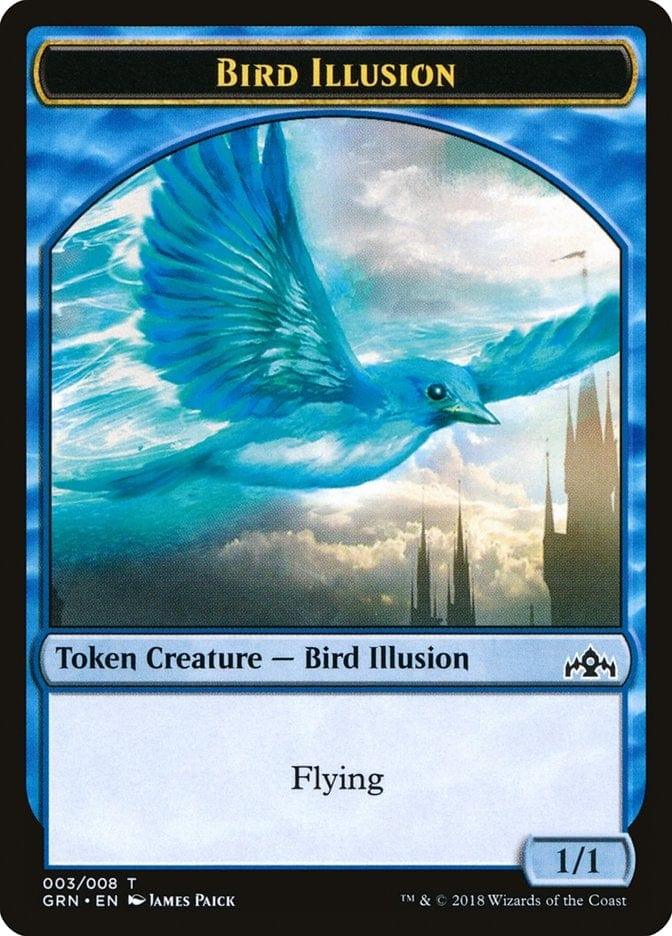 Magic: The Gathering MTG Single Bird Illusion [Guilds of Ravnica Tokens]
