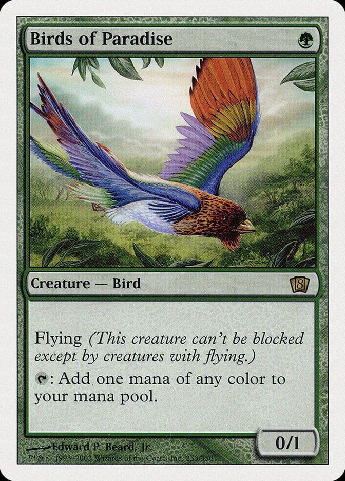 Magic: The Gathering MTG Single Birds of Paradise [Eighth Edition]