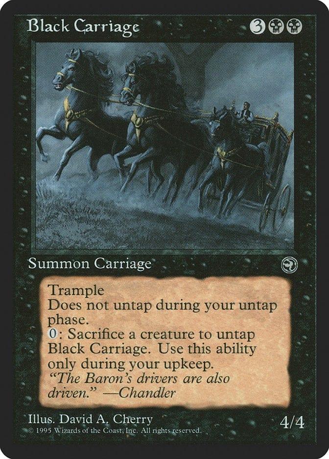 Magic: The Gathering MTG Single Black Carriage [Homelands]