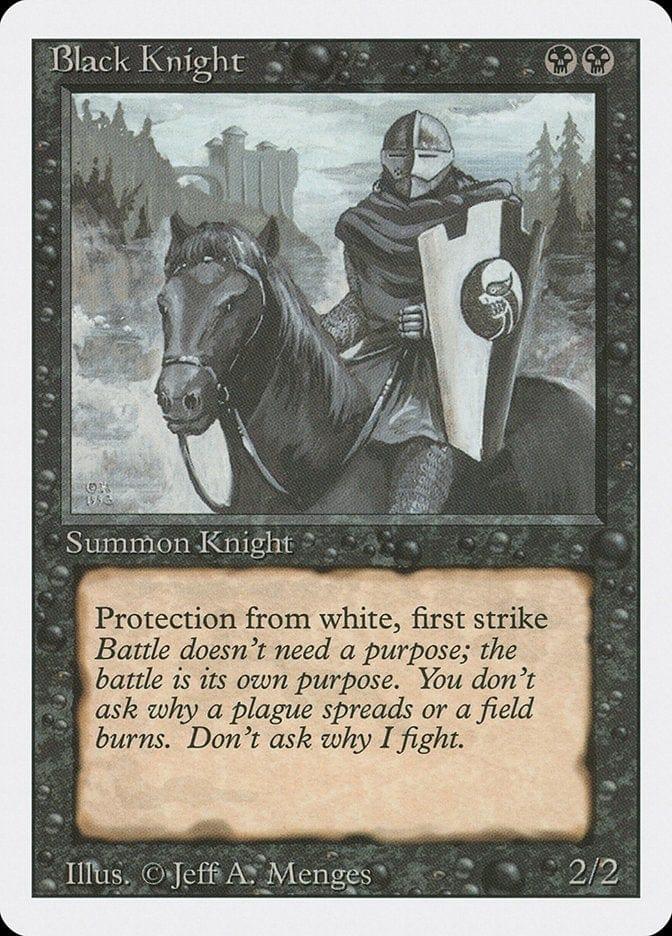 Magic: The Gathering MTG Single Black Knight [Revised Edition]