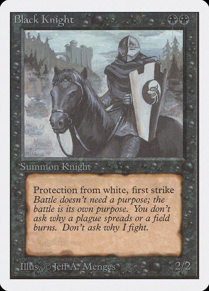 Magic: The Gathering MTG Single Black Knight [Unlimited Edition]