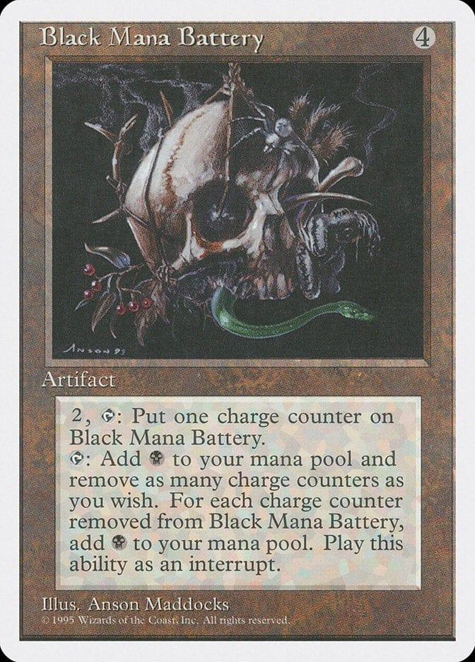 Magic: The Gathering MTG Single Black Mana Battery [Fourth Edition]