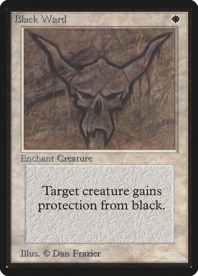 Magic: The Gathering MTG Single Black Ward [Limited Edition Beta]
