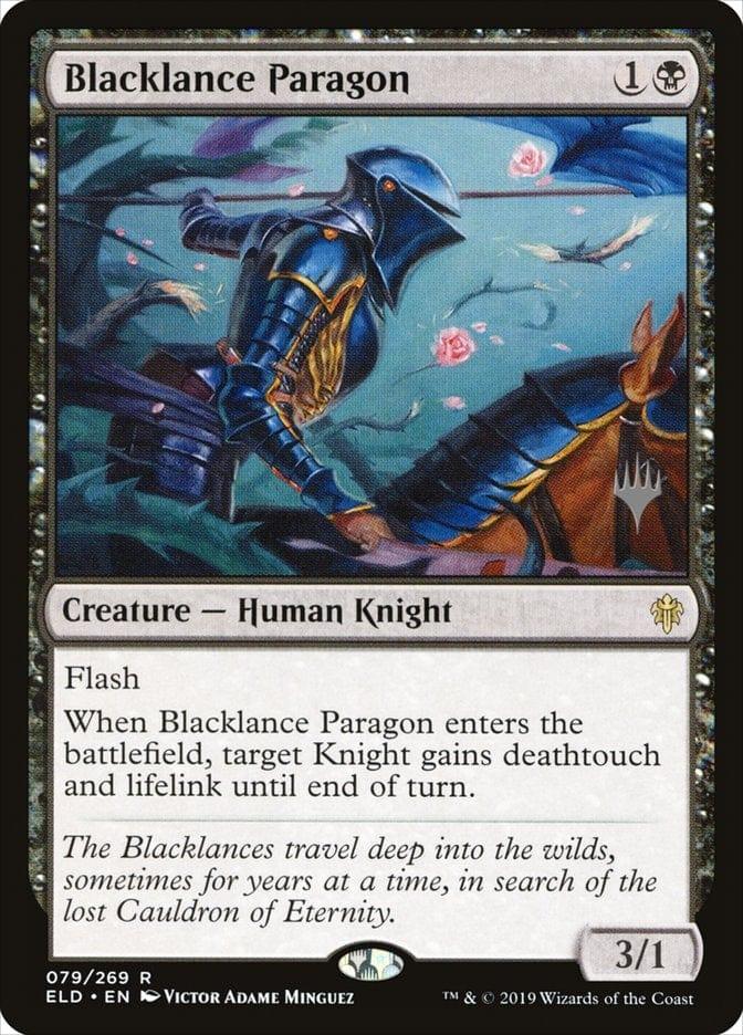 Magic: The Gathering MTG Single Blacklance Paragon (Promo Pack) [Throne of Eldraine Promos]