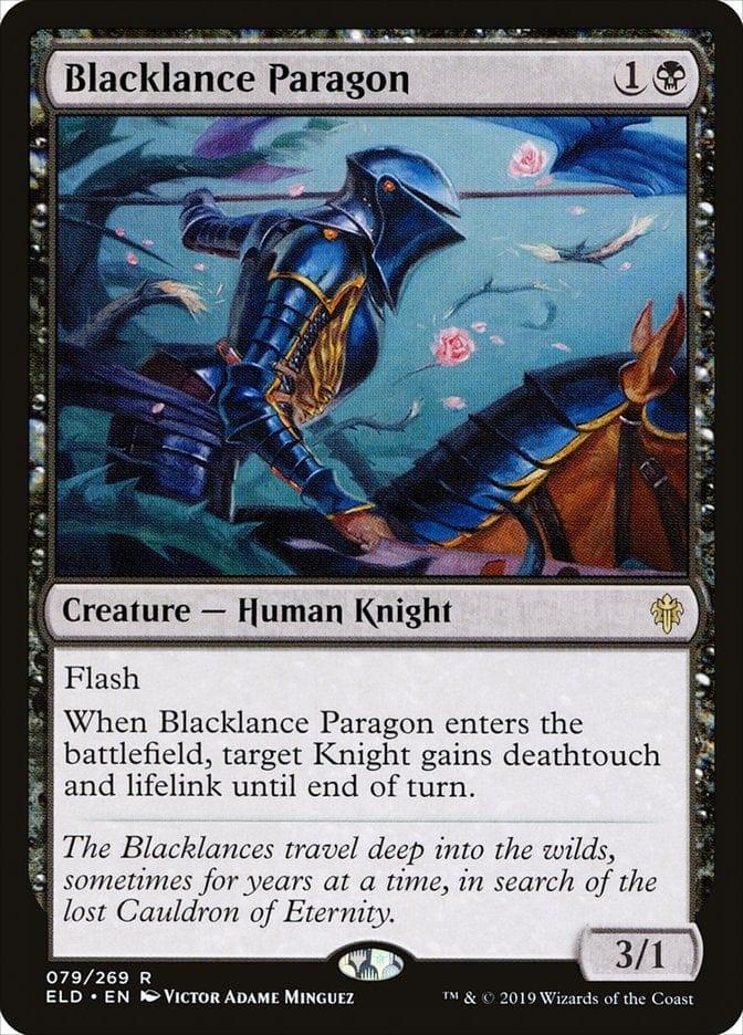 Magic: The Gathering MTG Single Blacklance Paragon [Throne of Eldraine]