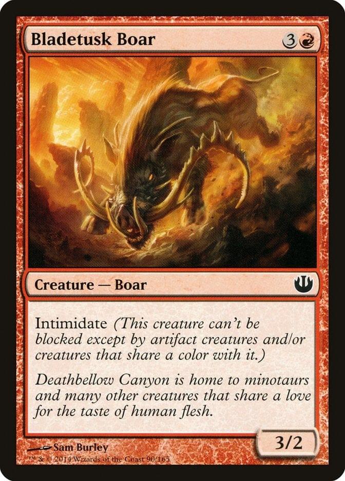 Magic: The Gathering MTG Single Bladetusk Boar [Journey into Nyx]