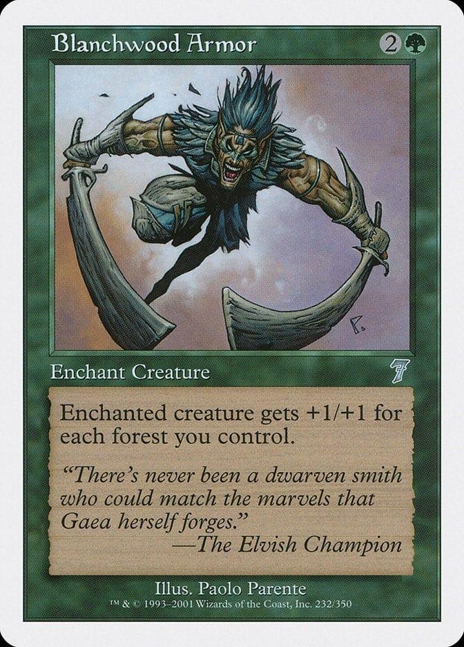 Magic: The Gathering MTG Single Blanchwood Armor [Seventh Edition]