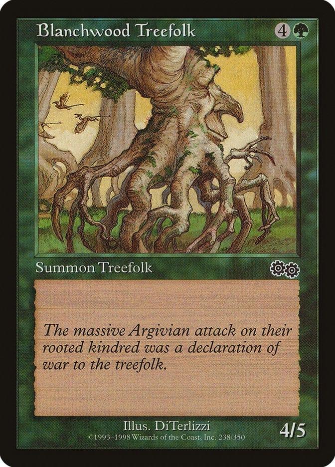 Magic: The Gathering MTG Single Blanchwood Treefolk [Urza's Saga]