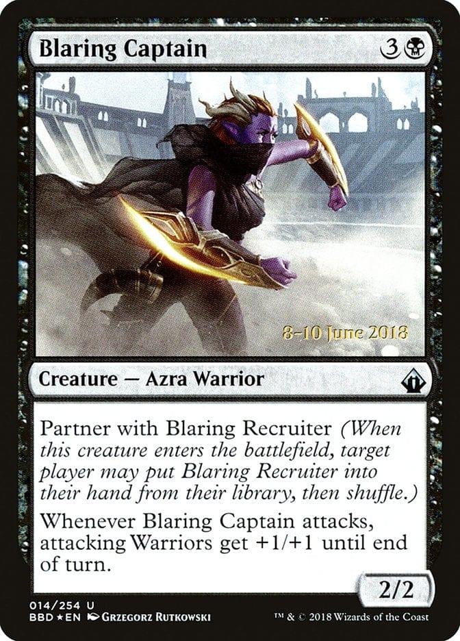 Magic: The Gathering MTG Single Blaring Captain  (Prerelease) [Battlebond Promos]