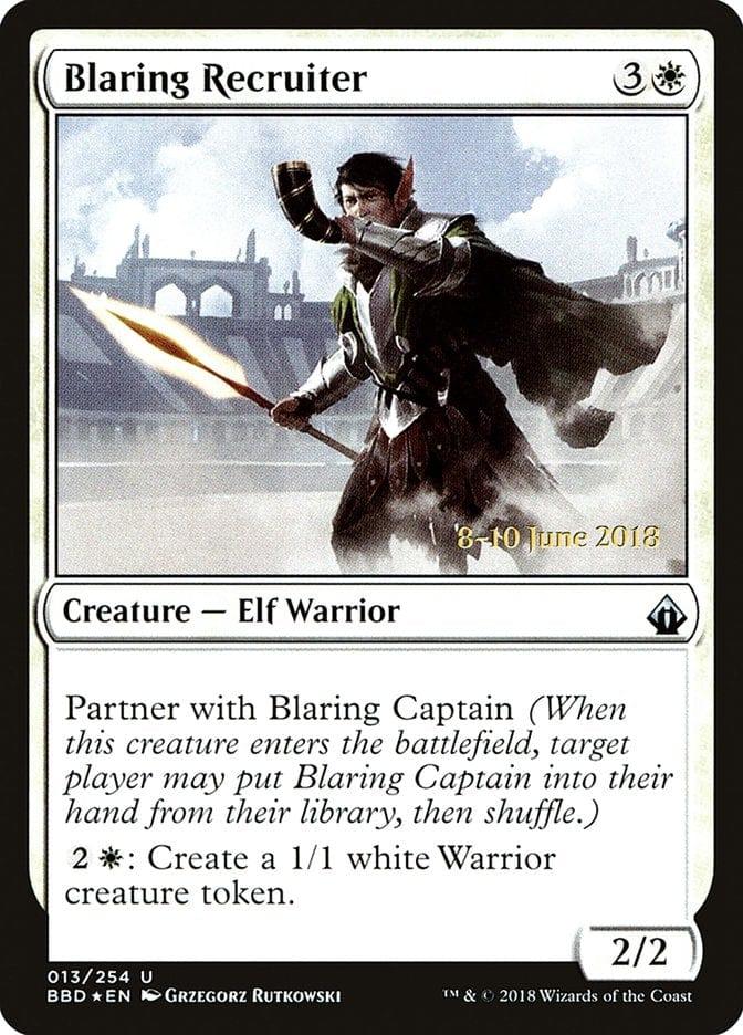 Magic: The Gathering MTG Single Blaring Recruiter  (Prerelease) [Battlebond Promos]