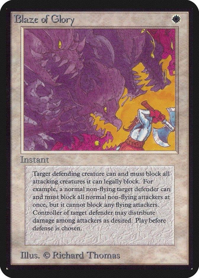 Magic: The Gathering MTG Single Blaze of Glory [Limited Edition Alpha]