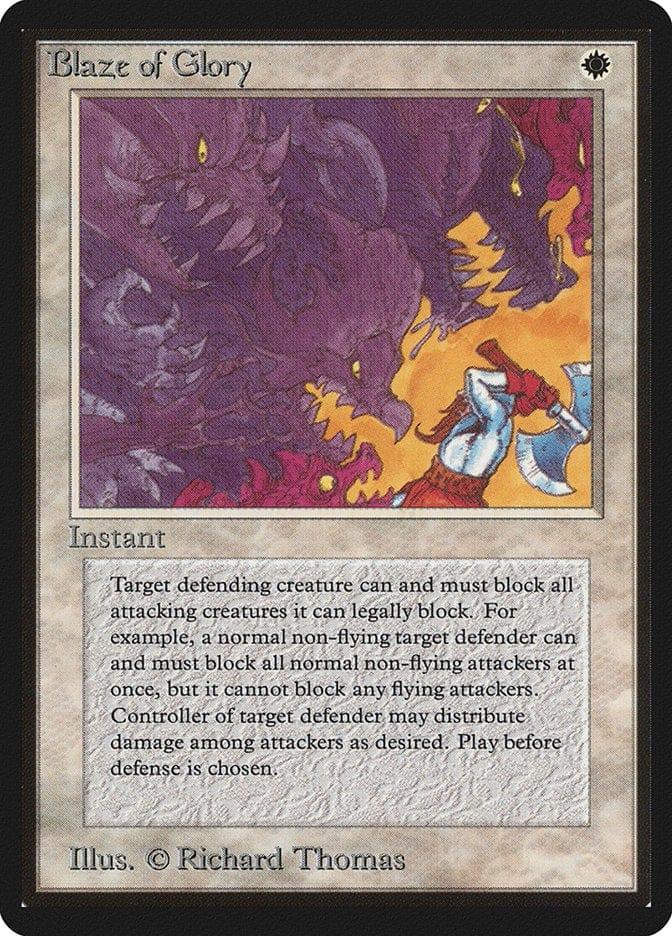 Magic: The Gathering MTG Single Blaze of Glory [Limited Edition Beta]