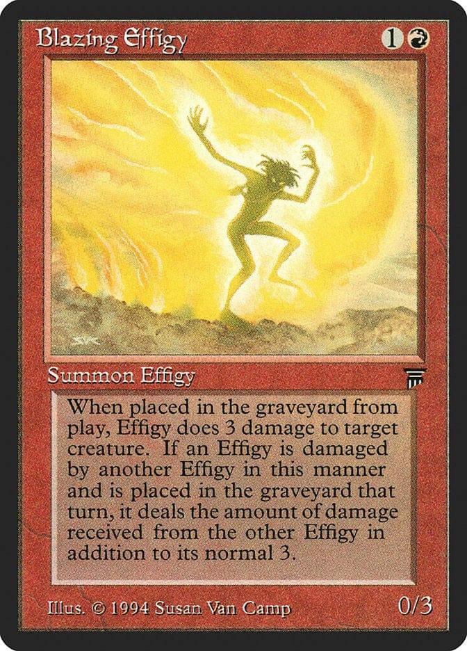 Magic: The Gathering MTG Single Blazing Effigy [Legends]