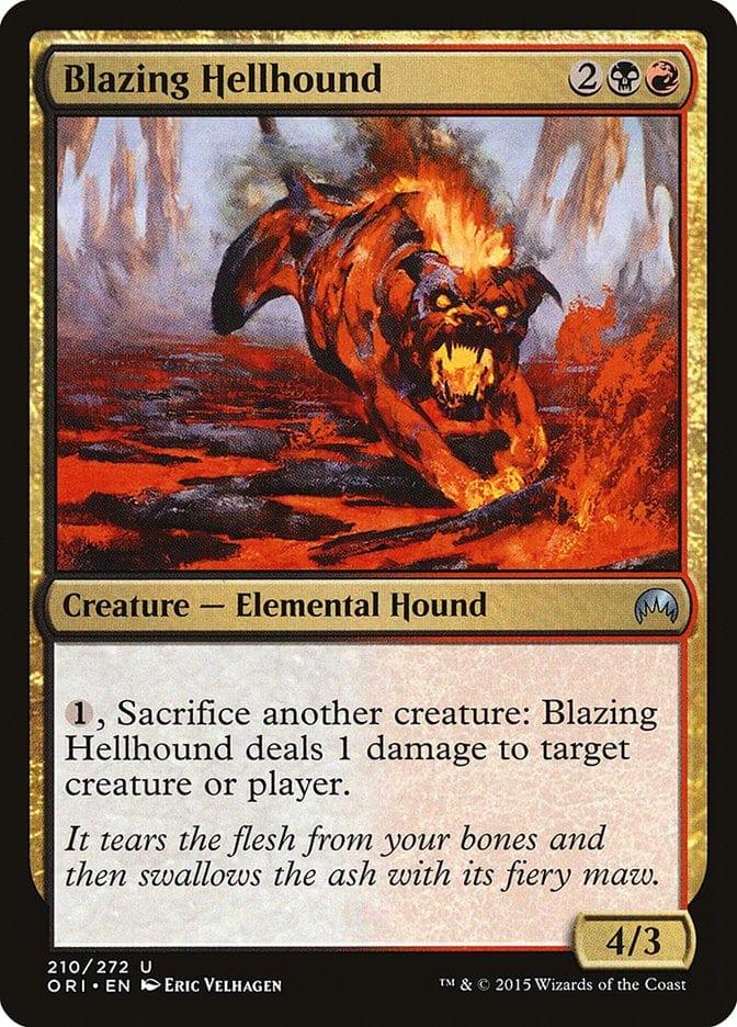 Magic: The Gathering MTG Single Blazing Hellhound [Magic Origins]