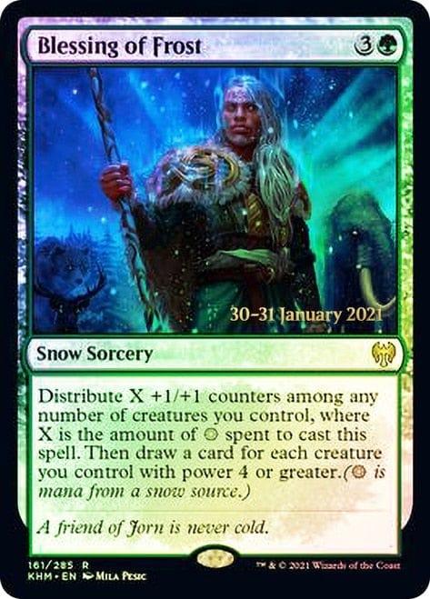 Magic: The Gathering MTG Single Blessing of Frost  [Kaldheim Prerelease Promos]