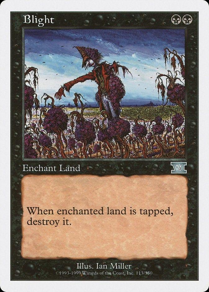 Magic: The Gathering MTG Single Blight [Classic Sixth Edition]