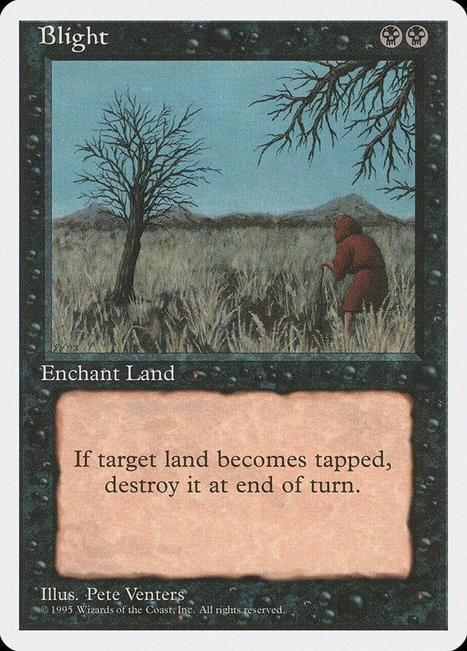Magic: The Gathering MTG Single Blight [Fourth Edition]