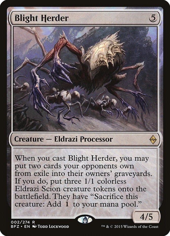 Magic: The Gathering MTG Single Blight Herder [Battle for Zendikar]