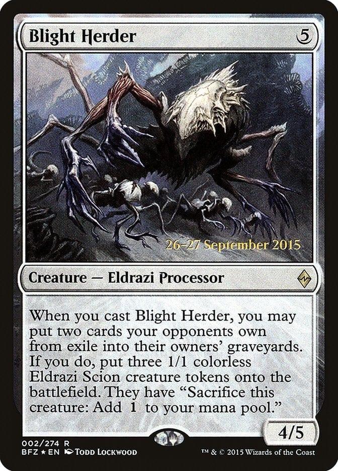 Magic: The Gathering MTG Single Blight Herder  [Battle for Zendikar Prerelease Promos]