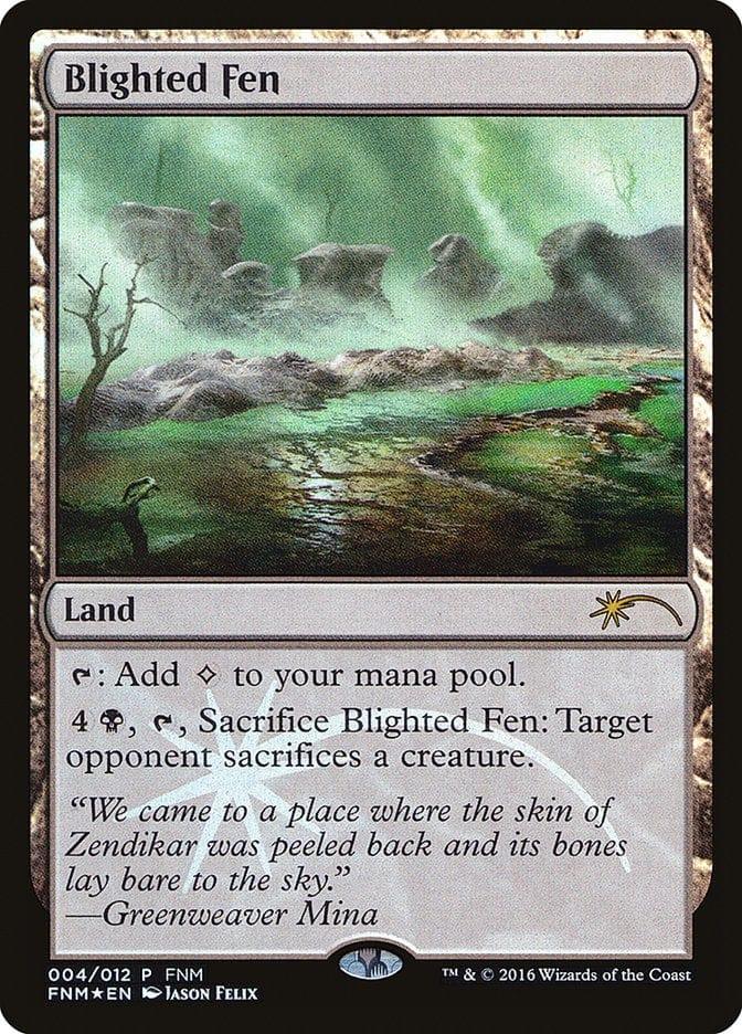 Magic: The Gathering MTG Single Blighted Fen [Friday Night Magic 2016]