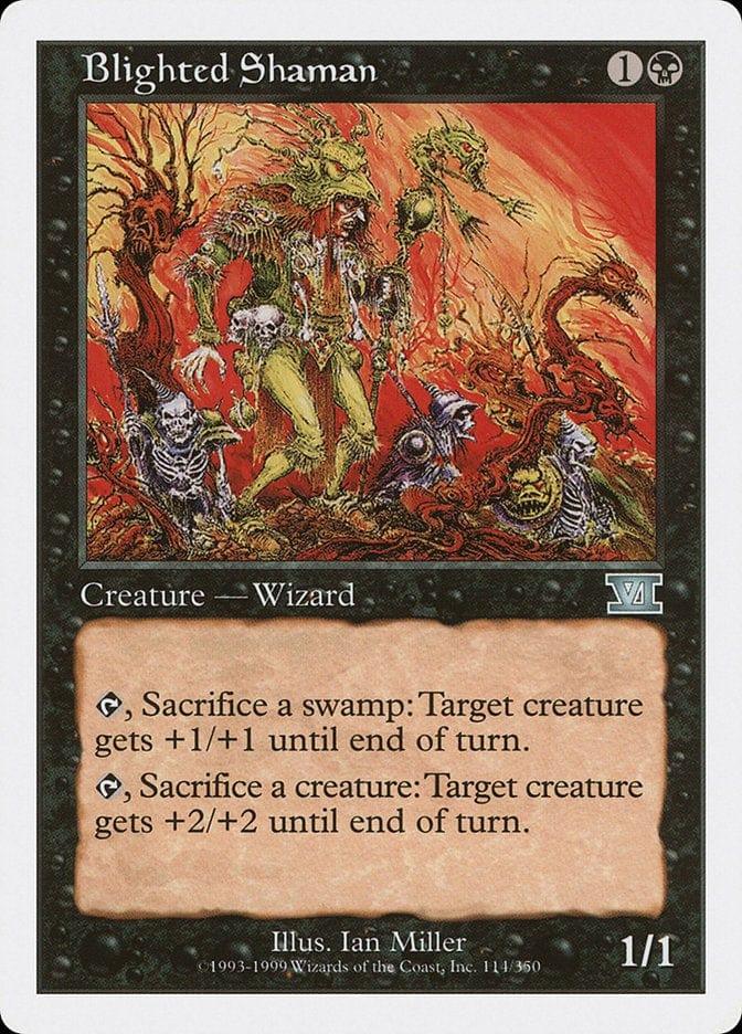 Magic: The Gathering MTG Single Blighted Shaman [Classic Sixth Edition]