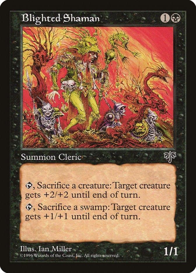 Magic: The Gathering MTG Single Blighted Shaman [Mirage]