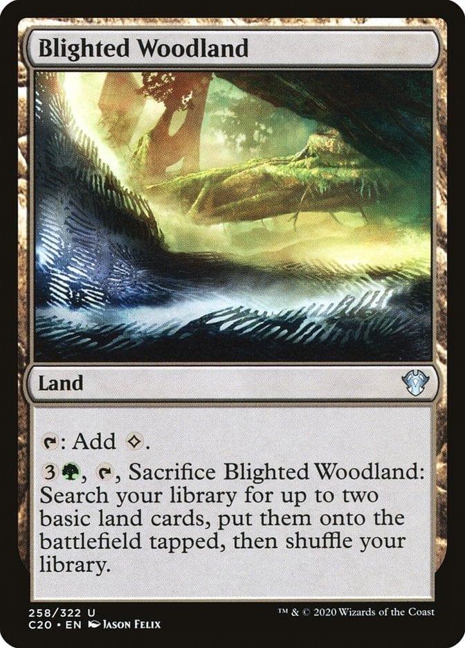 Magic: The Gathering MTG Single Blighted Woodland [Commander 2020]