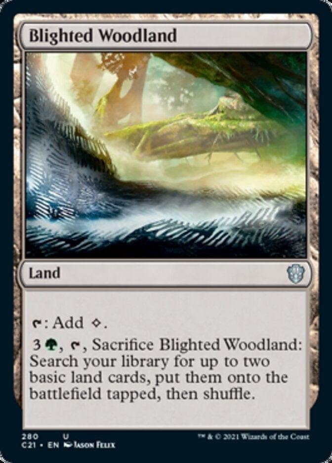 Magic: The Gathering MTG Single Blighted Woodland [Commander 2021]