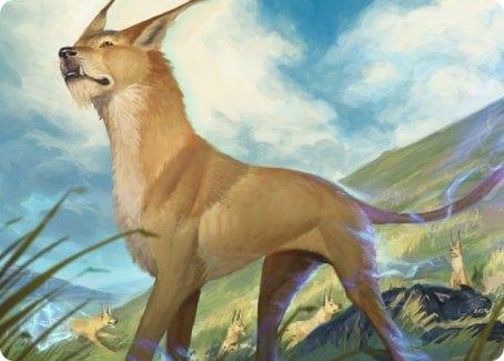 Magic: The Gathering MTG Single Blink Dog Art Card [Dungeons & Dragons: Adventures in the Forgotten Realms Art Series]
