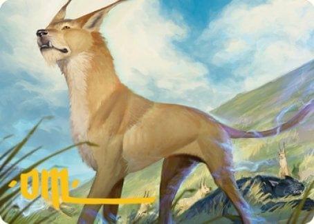 Magic: The Gathering MTG Single Blink Dog Art Card (Gold-Stamped Signature) [Dungeons & Dragons: Adventures in the Forgotten Realms Art Series]