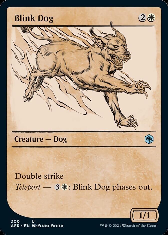 Magic: The Gathering MTG Single Blink Dog (Showcase) [Dungeons & Dragons: Adventures in the Forgotten Realms]