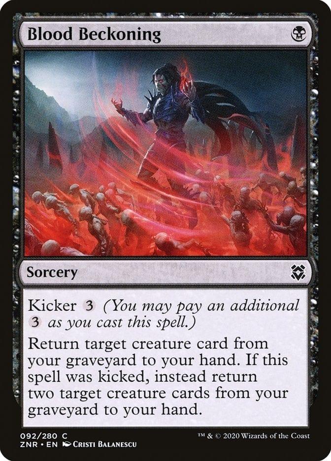 Magic: The Gathering MTG Single Blood Beckoning [Zendikar Rising]