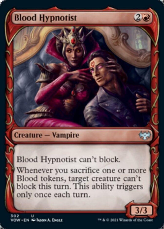 Magic: The Gathering MTG Single Blood Hypnotist (Showcase Fang Frame) [Innistrad: Crimson Vow]